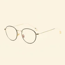 Новые Металлические сплава из жемчуга круглые жемчужные брендовые оправы для очков женские компьютерные очки Близорукость Оптические по рецепту художественные винтажные очки