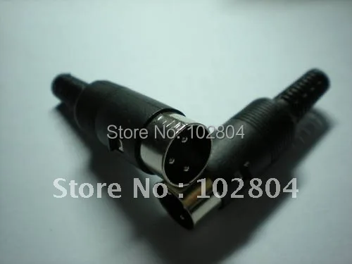 

DIN Plug Connector 3 Pin or 4 Pin 5 Pin 6 Pin 7 Pin with Plastic Handle 100 pcs per Lot