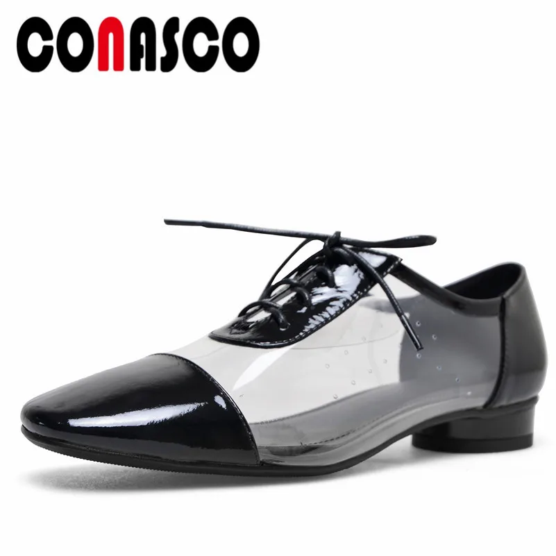 

CONASCO Brand Women Basic Pumps Thick Heeled Autumn New High Quality Party Shoes Woman Square Toe Office Pumps Female Shoes