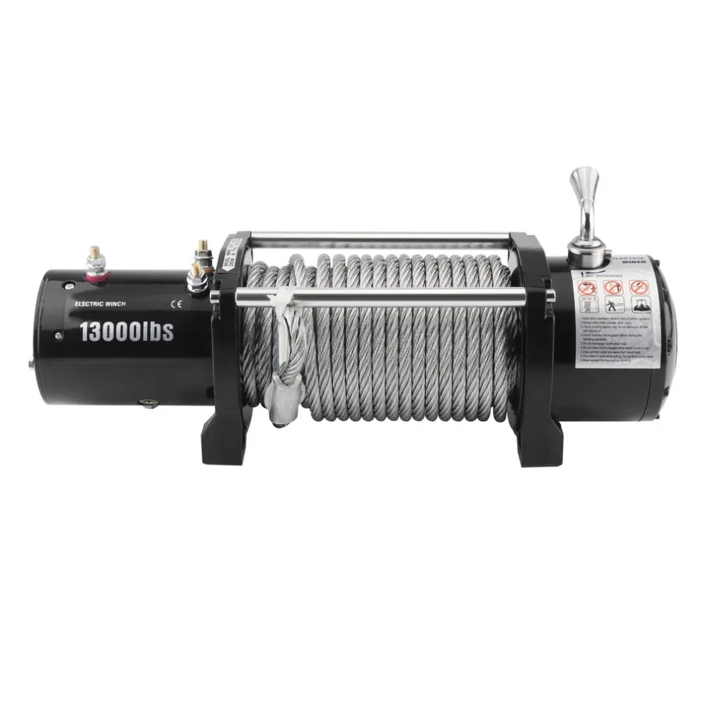 

12V Remote Control Electric Winch Motor Vehicle Winch Load Capacity 12000lb/13000lb Powerful Accessories EU Plug