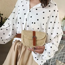 Женская богемная соломенная поясная сумка модная Праздничная пляжная сумка через плечо сумка-мессенджер поясные сумки хаки розовый нагрудный ремень сумка