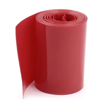 

Wholesales 2M 50mm Width PVC Heat Shrink Wrap Tube Red for 2 x 18650 Battery