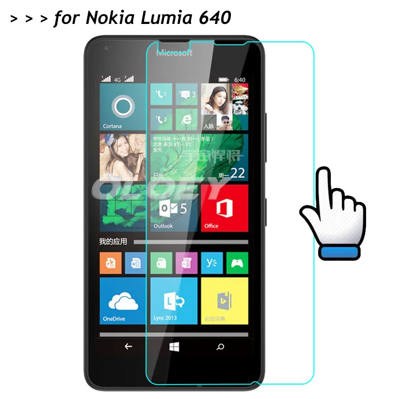 Для Nokia Microsoft Lumia 640 Dual SIM закаленное Стекло 9 H спереди Экран протектор Защитная