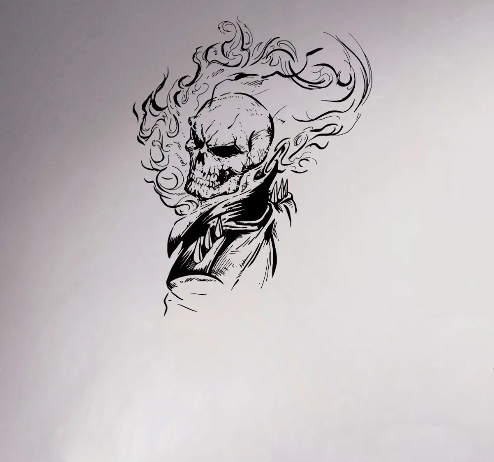 Призрачный гонщик тату эскизы