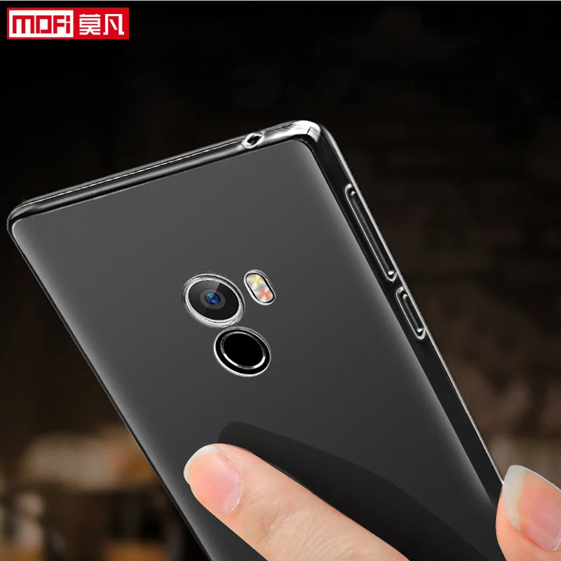 Прозрачный чехол для xiaomi mi mix2 силиконовая задняя крышка из ТПУ защитный