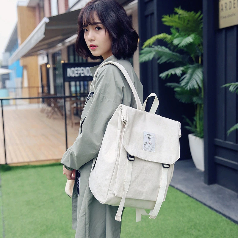 Mochilas cuadradas blancas para mujeres 2020, nuevo estilo Preppy, bolsas de hombro Harajuku, funda lona, regalo de cumpleaños, mochila Bolso|Mochilas| - AliExpress