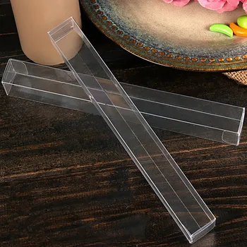 

20Pcs/Lot 2*2*23cm 0.98'x0.98'x9.06' Rectangle Makeup Bottle Plastic Boxes Clear PVC Poly Package Box For DIY Flower Crafts
