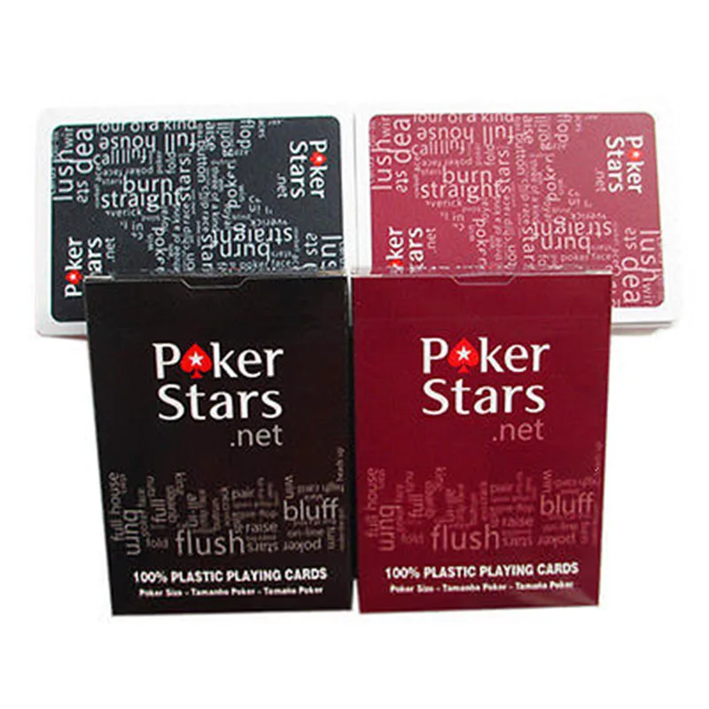 Baccarat Texas Hold'em пластиковые игральные карты водонепроницаемый глазурь Poker Card Pokerstar настольная игра 2,48*3,46 дюймов