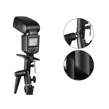 

H Type Flash Hot Shoe Umbrella Swivel Holder Bracket For Camera Tripod Stand Useful 1Pc