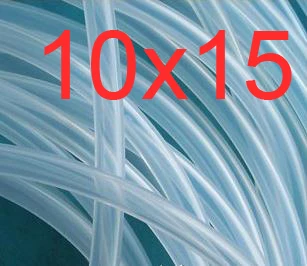 

10mm ID 15mm OD 10X15 Transparent Silicone Rubber Tube Hose Pipe ( food grade ) medical PIPE, 10*15mm Inner Diameter 10 Outer 15