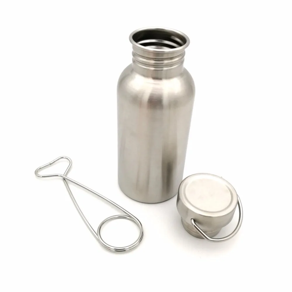 

Ultralight Outdoor Camping Pot Stainless Steel Tableware Travel Coffee Tea Cup Water Bottle Cooking With Mouth Spreader Hanger