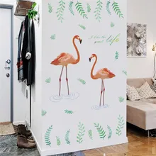 

Flamingo Bird Wall Stickers for Living Room Bedroom Decoration Natural Safari Mural Art Diy Home Decal Pvc Wall Posters