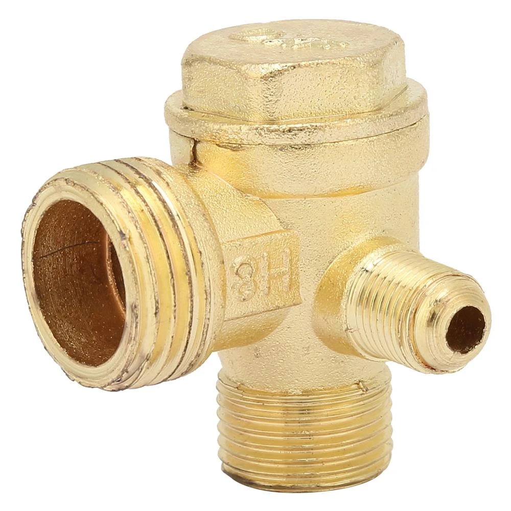 Ochoos Valve Bodies Air Compressor Check Valve Filled Three-way Unidirectional Check Valve Connect Pipe Fittings Tube Connector Thread Valve Ochoos Valve Bodies Air Compressor Check Valve Filled Three-way Unidirectional Check Valve Connect Pipe Fittings Tube Connector Thread Valve