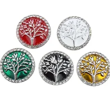 20 шт./лот высокого качества замочек из горного хрусталя Ювелирная Кнопка 18 мм защелкивающиеся кнопки-подвески ювелирные изделия подходят браслет браслеты оснастки ювелирные изделия