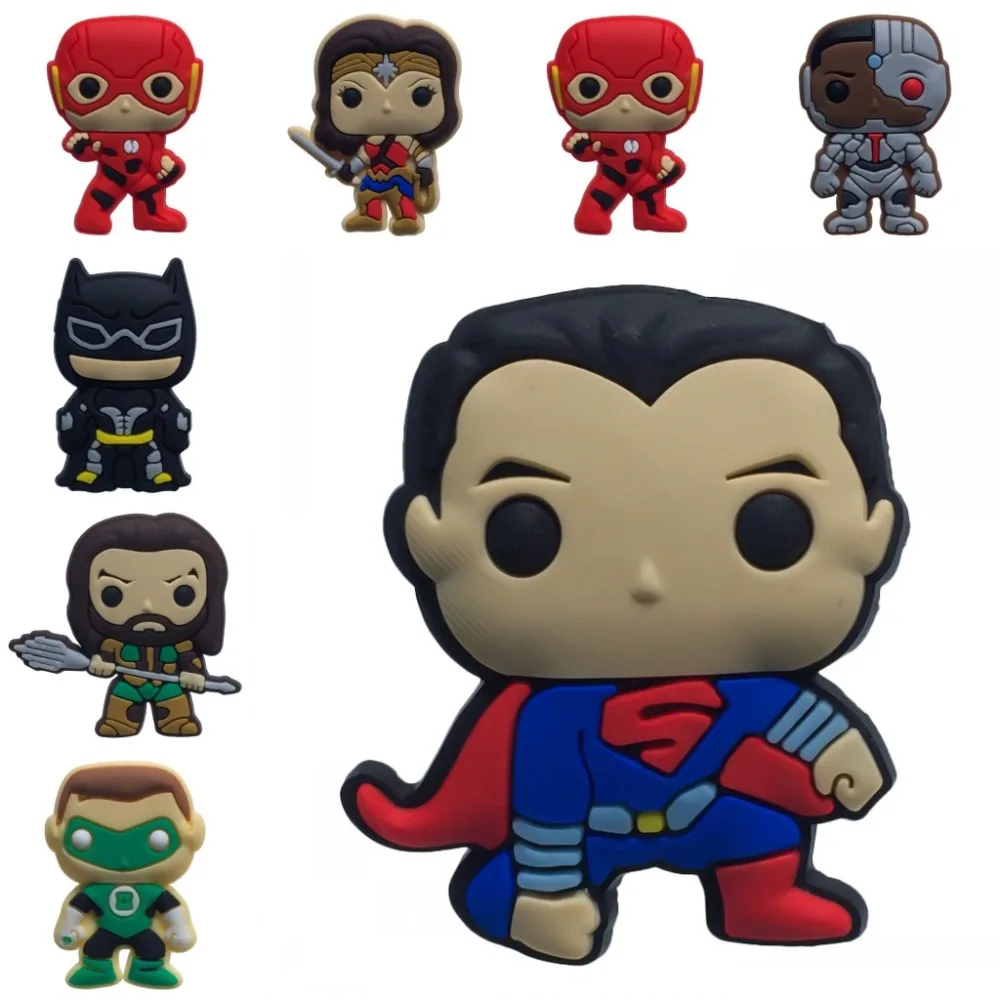 

1PCS PVC Brooches Cartoon Figure Justice League Icons Pins Badge Pins Button Badge Backpack Clothes Hat Decor