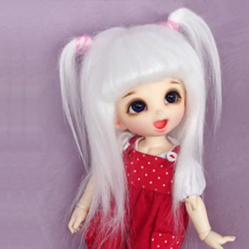 [Wamami] белый длинный шерстяной парик/волосы для 1/8 Pukifee Ae Lati BJD Dollfie 14 см|wool wig|bjd wig hairbjd