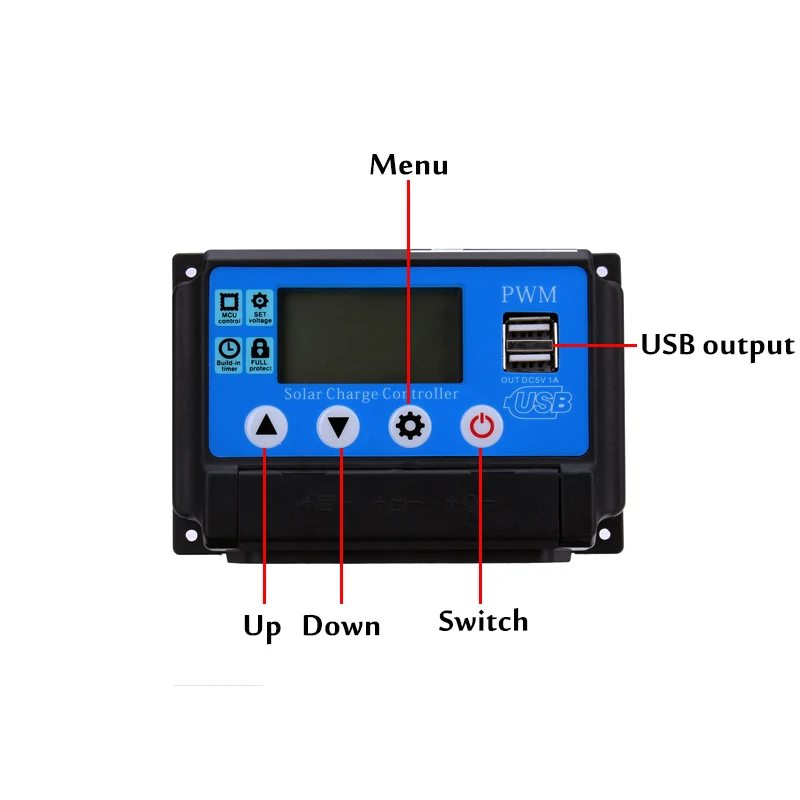 10A/20A/30A/40A/50A Solar Controlador de Carga Regulador 12 v/24 Identifica&ccedil;&atilde;o Autom&aacute;tica NEM&Aacute;TODO da MADEIRA DO PINHEIRO painel Solar Da Bateria