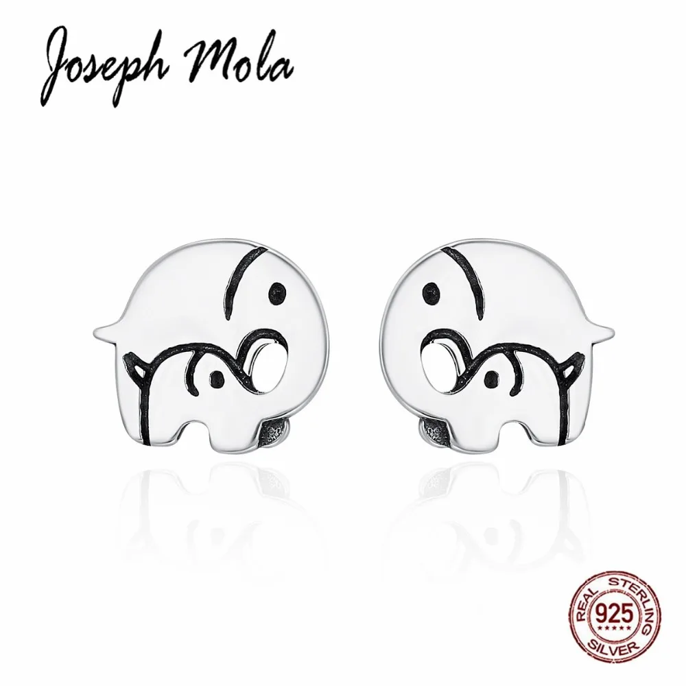 

Joseph Mola Hot Sale 925 Sterling Silver Cute Animal Elephant And Totoro Tiny Stud Earrings For Women Party Gift Fine Jewelry