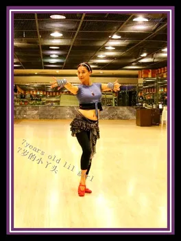 

Transparent thin Tribal belly dance hip over scarf BQ59