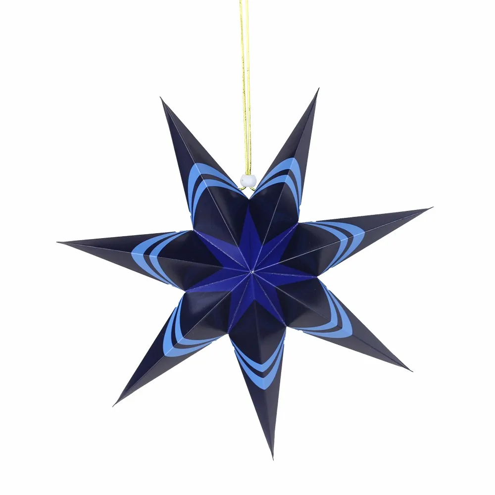 Merry Christmas 40cm / 45cm / 60cm Decorative Star Christmas Tree Decoration Christmas Home Hanging Elements Paper Star