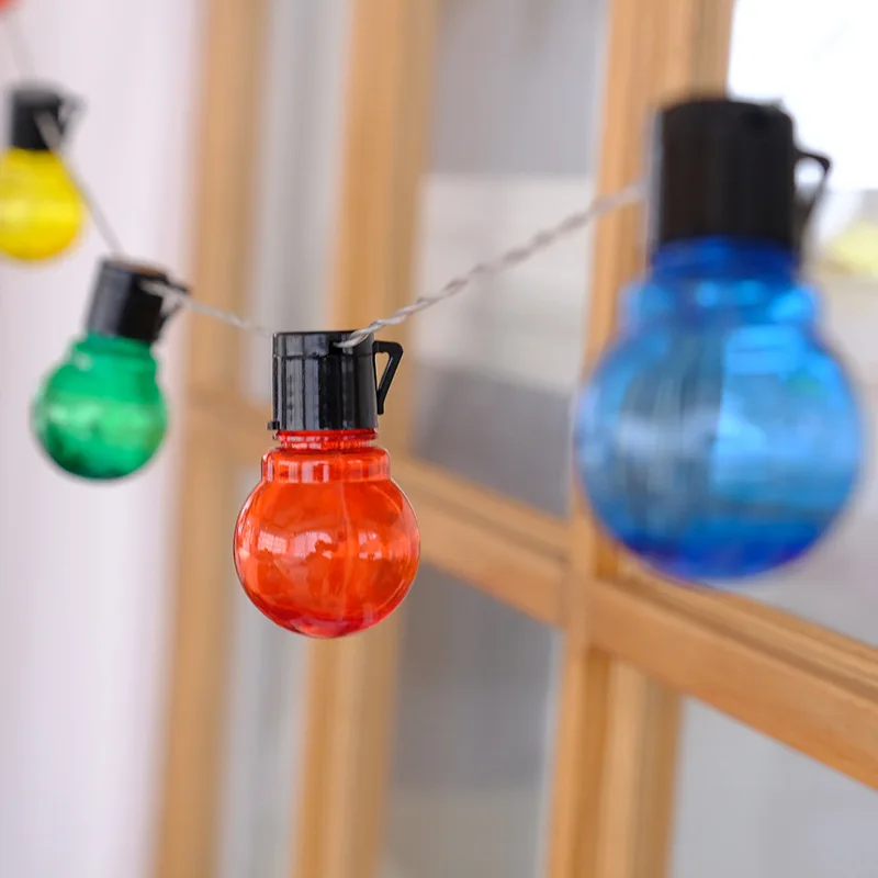 Multicolor 10 G40 Globes Led Christmas festoon fairy lights Battery