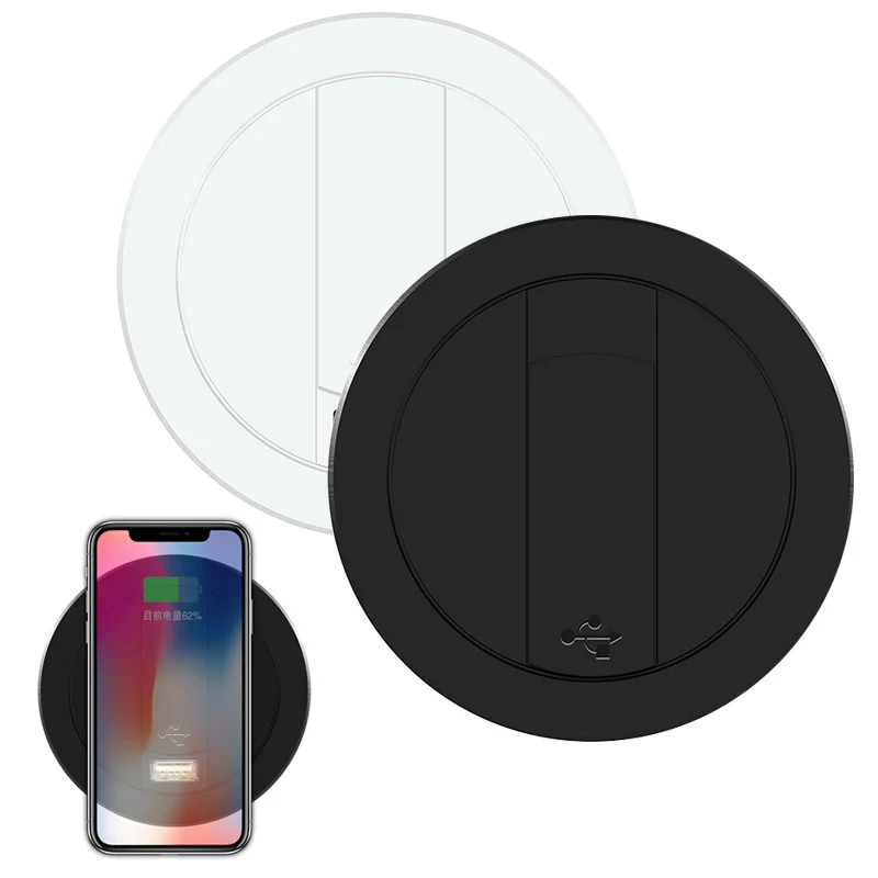 QI 10 Вт беспроводной ChargerUSB A Type C Qi Caricabatter Wireles для samsung IPhone XS Samsung S9 интеллектуальная