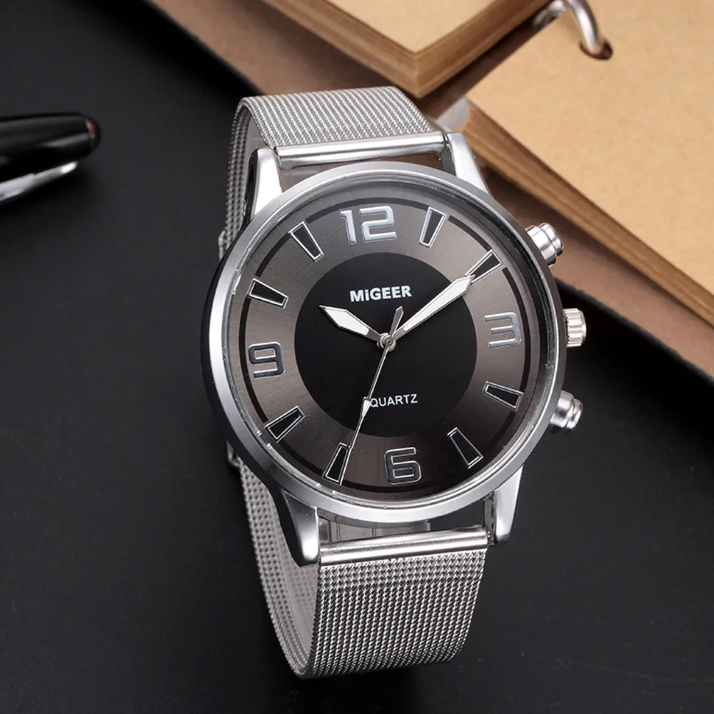 Часы мужские люксовый бренд сталь Дата Бизнес мужские s часы Классические наручные часы повседневные часы Relogio Masculino Reloj Hombre подарок