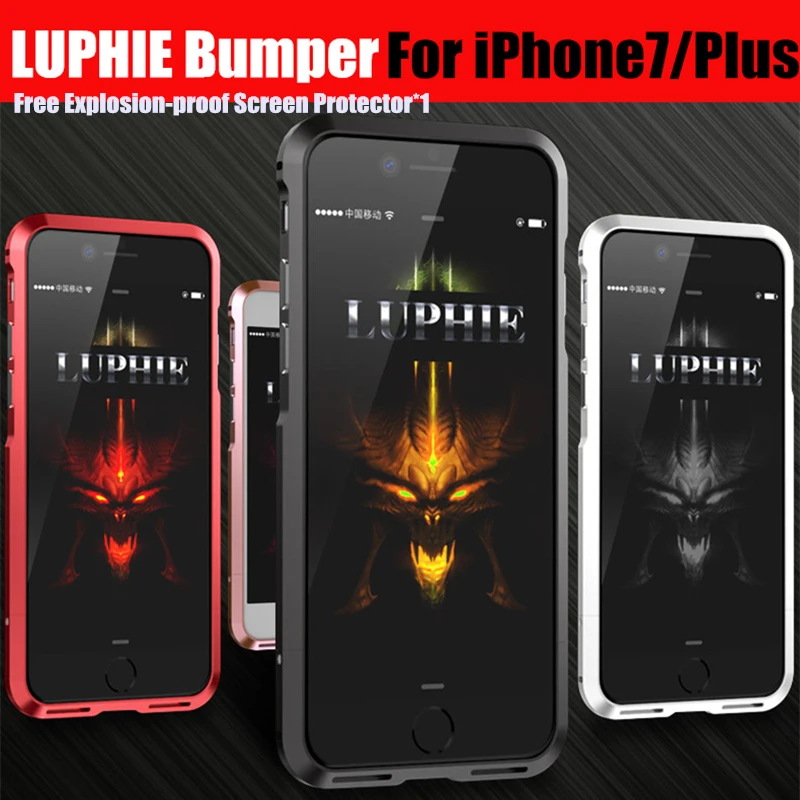 bumper for iphone 7 metal frame case luxury Aluminum Metal Bumper For iPhone 7 plus Prismatic