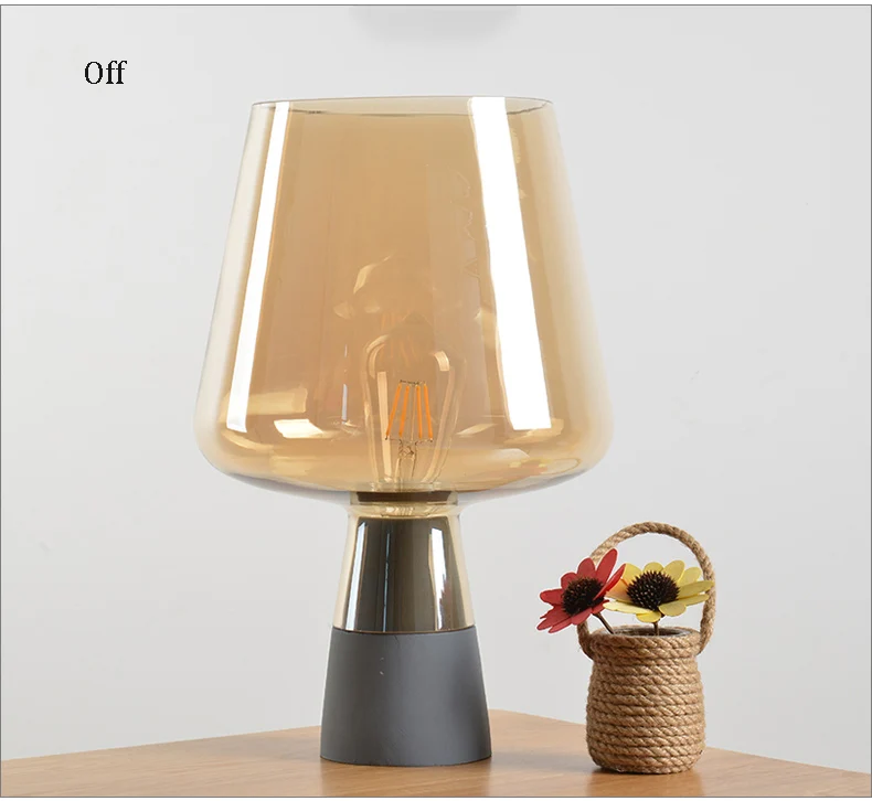 Artpad в скандинавском стиле, настольные прикроватные лампы для спальни с керамическим E27 держателем, стеклянные бра, ночная стойка, светильник для дома, освещение