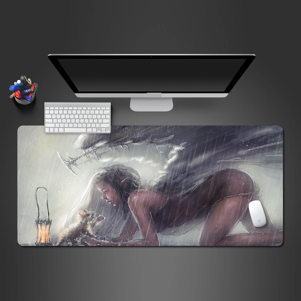 

Mouse Pad Sexy Girls And Cats Hot Selling Rubber Large Mouse Pad Game Accessories PC Computer Table Mat Gaming Mouse Of Mat