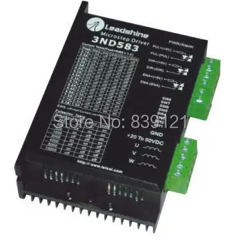 Free ship for leadshine original 3ND583 3-phase microstepping Drive work 36-50 VDC out 2.1A to 8.3A for NEMA 23 stepper motor