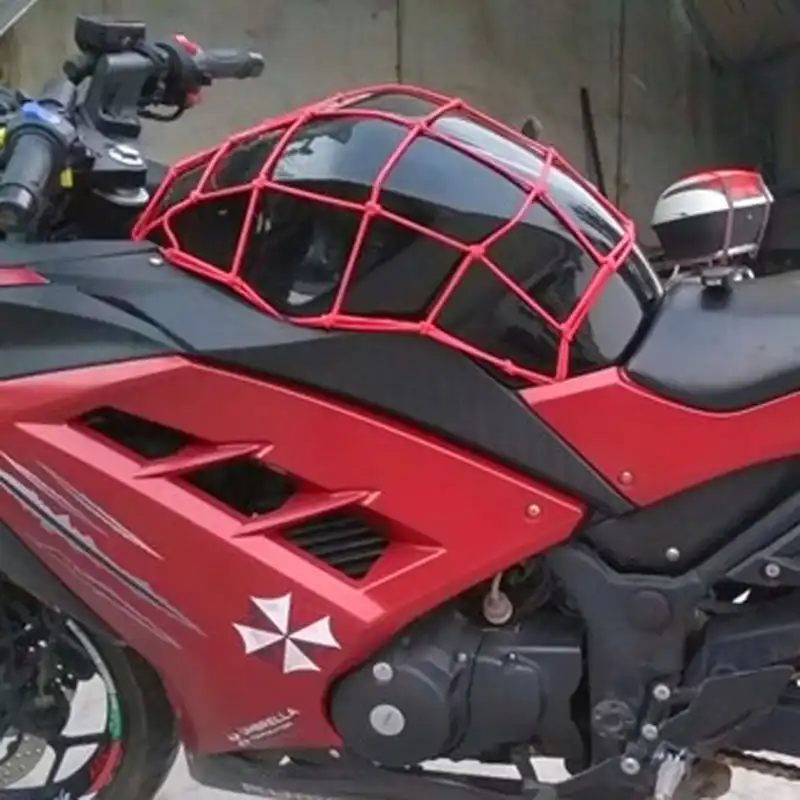 motorcycle with helmet storage