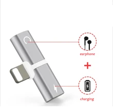 

SARA NELL 2 in 1 Charger Audio Splitter Adapter dual For Lightning to Jack Earphone AUX Cable For iPhone 7 8 Plus X Charging