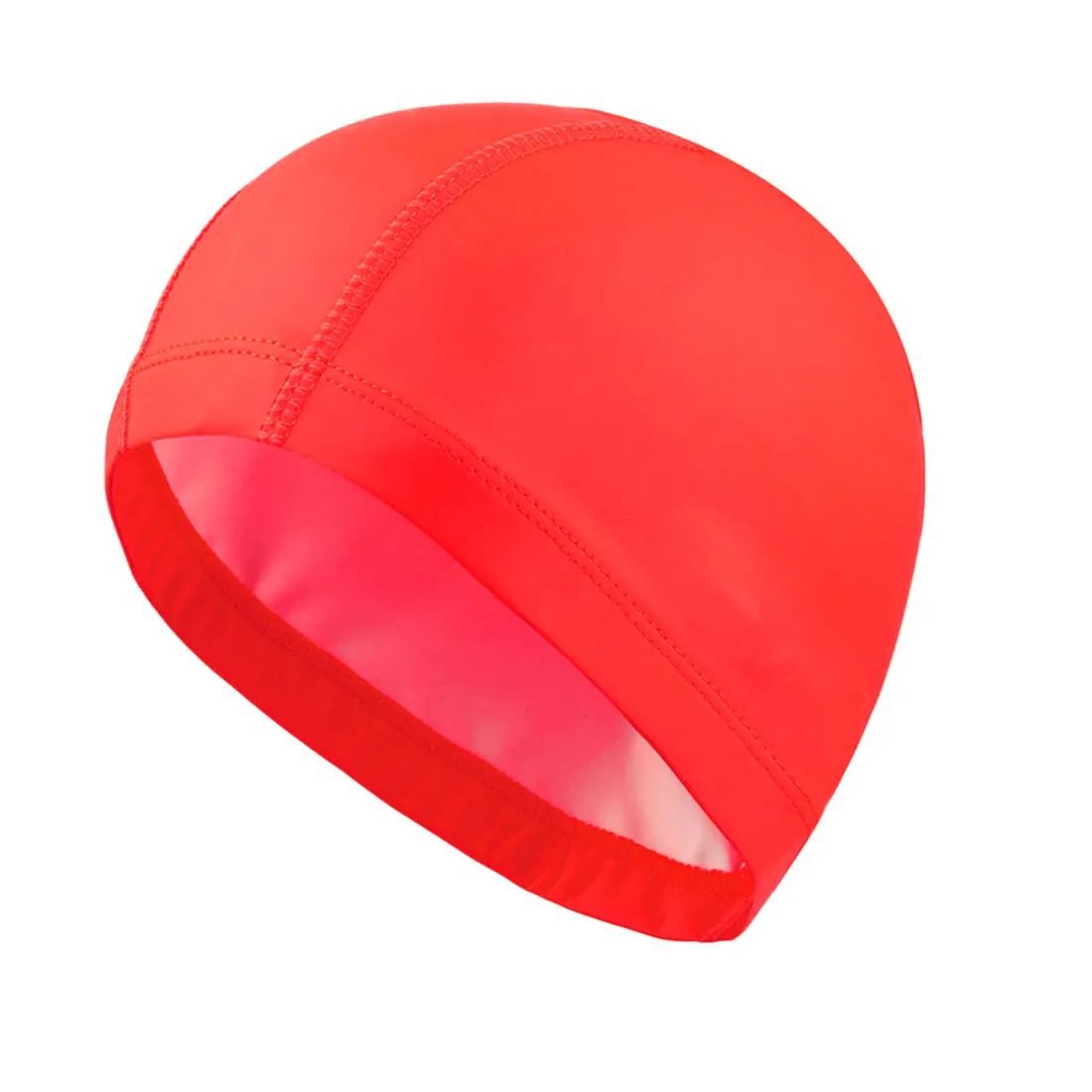 حار بيع مرنة للماء pu النسيج تحمي آذان طويلة الشعر الرياضية قبعة السباحة بركة ماء قبعة السباحة الحرة الحجم للرجال النساء