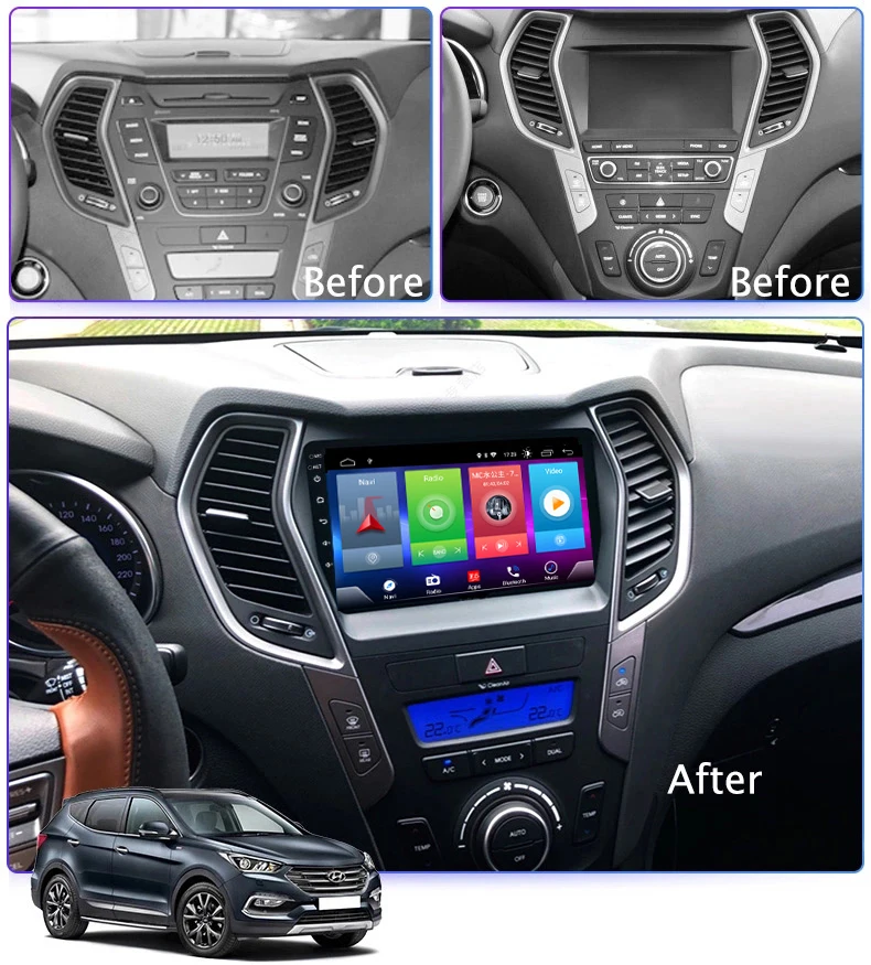 Perfect Full Touch Car Android 8.1 Radio Player For HYUNDAI Santa Fe IX45 Vehicle GPS Navigation Video Multimedia Built In Bluetooth 0 Perfect Full Touch Car Android 8.1 Radio Player For HYUNDAI Santa Fe IX45 Vehicle GPS Navigation Video Multimedia Built In Bluetooth 0