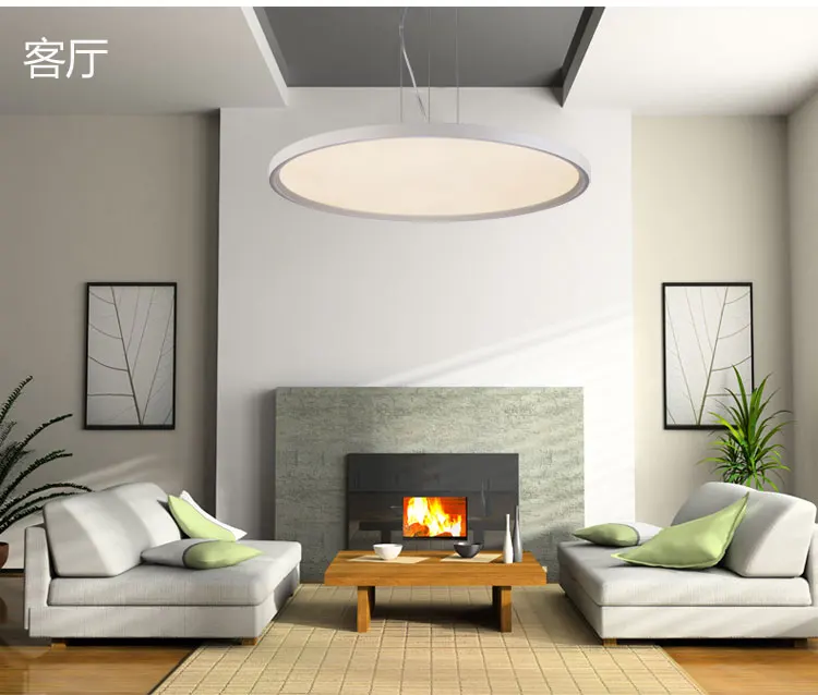 قلادة led أضواء رقيقة القرص أوروبا نوع droplight غرفة الجلوس غرفة الطعام الإبداعية تحلق الصحن 40*40 سنتيمتر مصابيح متدلية