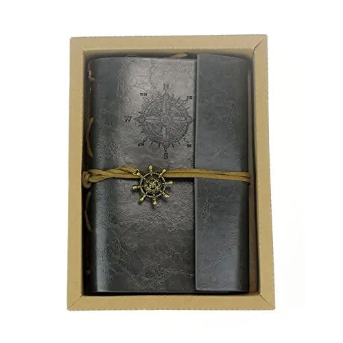 

Affordable Retro Vintage Saling Style Leather Bound Blank Pages Journal Diary Notepad Notebook