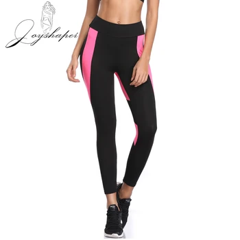 

Joyshaper 2019 Women Mid Waist Capri Leggings Plus Size High Elasticity Tummy Control Gym Workout Legging Pant Pink Heart Design