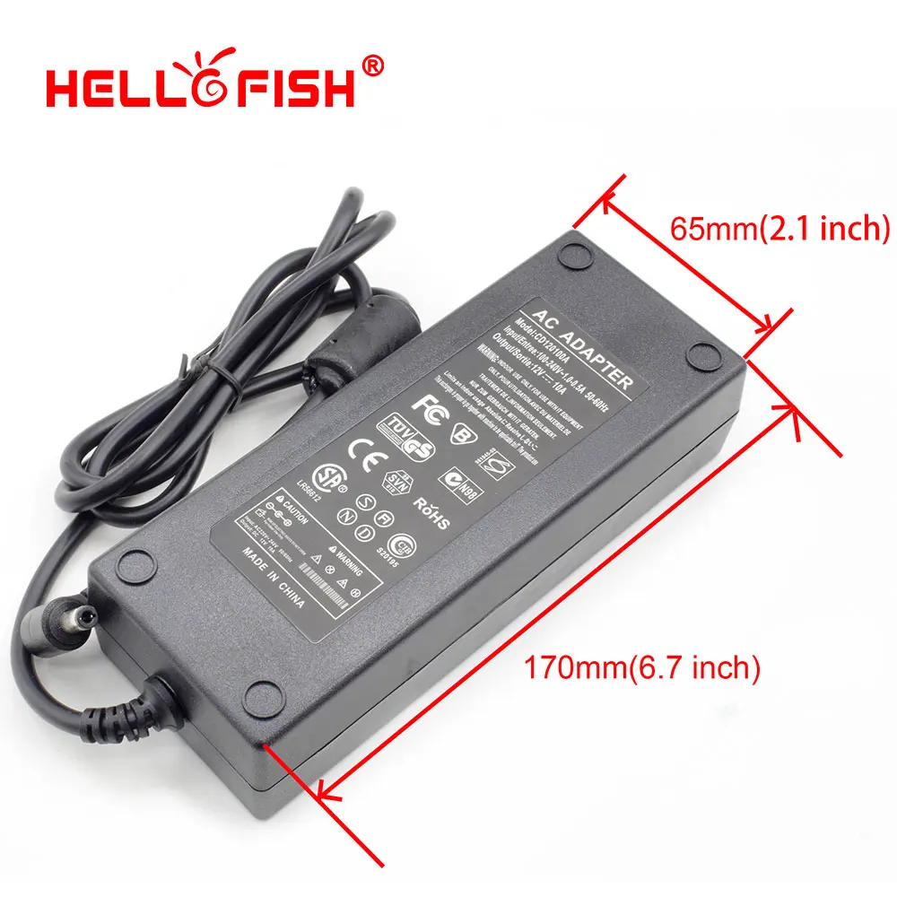 Aliexpress Buy Hello Fish 12V 10A 120W Power Adapter For 5050 
