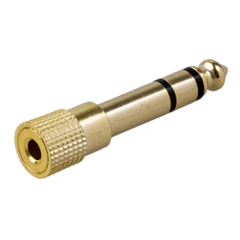 

CNIM Hot QUALITY HEADPHONE ADAPTER STEREO GOLD PLUG 1/4" (6.3mm) Male to 1/8" (3.5mm) Female