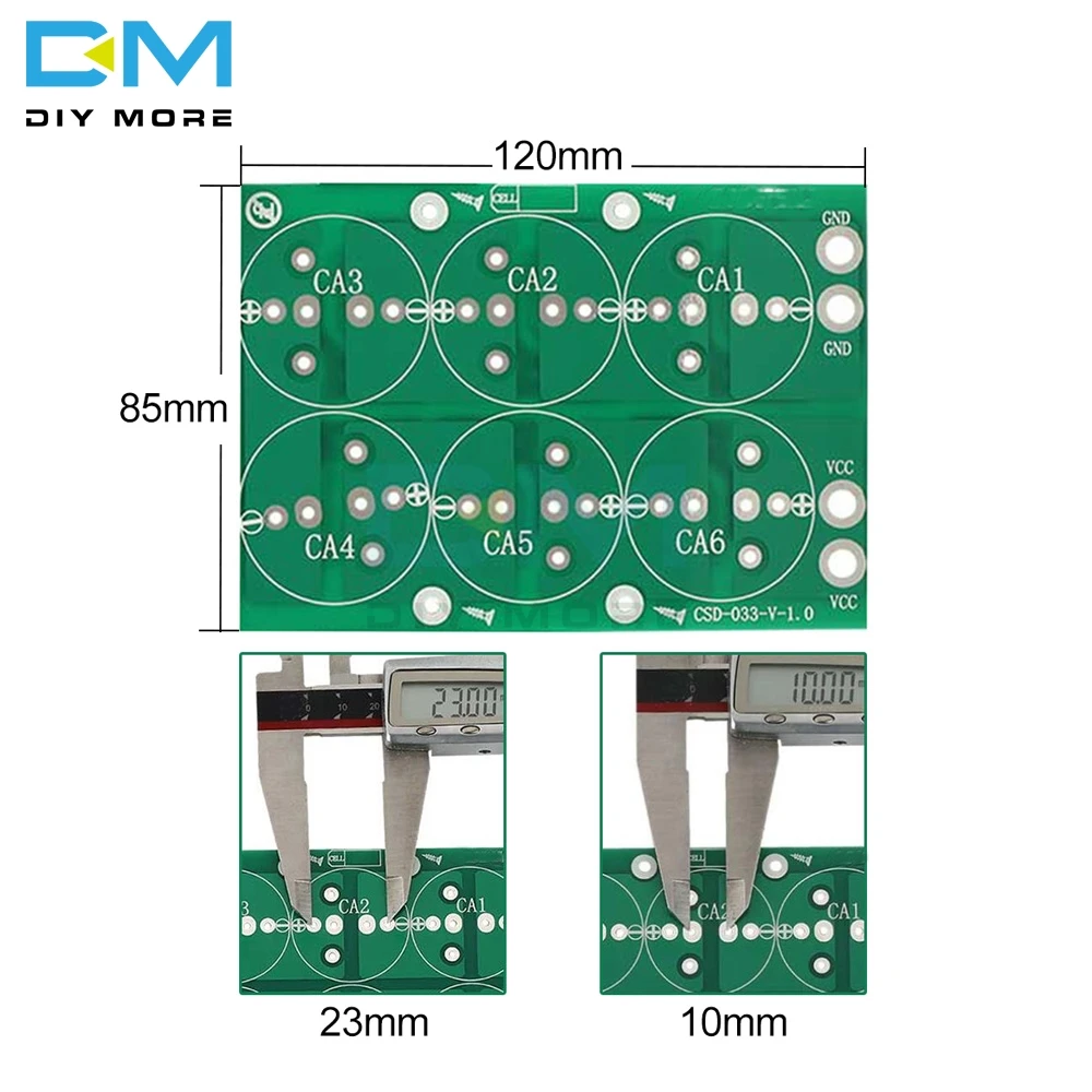 Diymore 2,3 V 2,5 V 2,7 V 2,85 V 3V 50F 100F 220F 360F 400F 500F для супер конденсатора Farad защитная доска