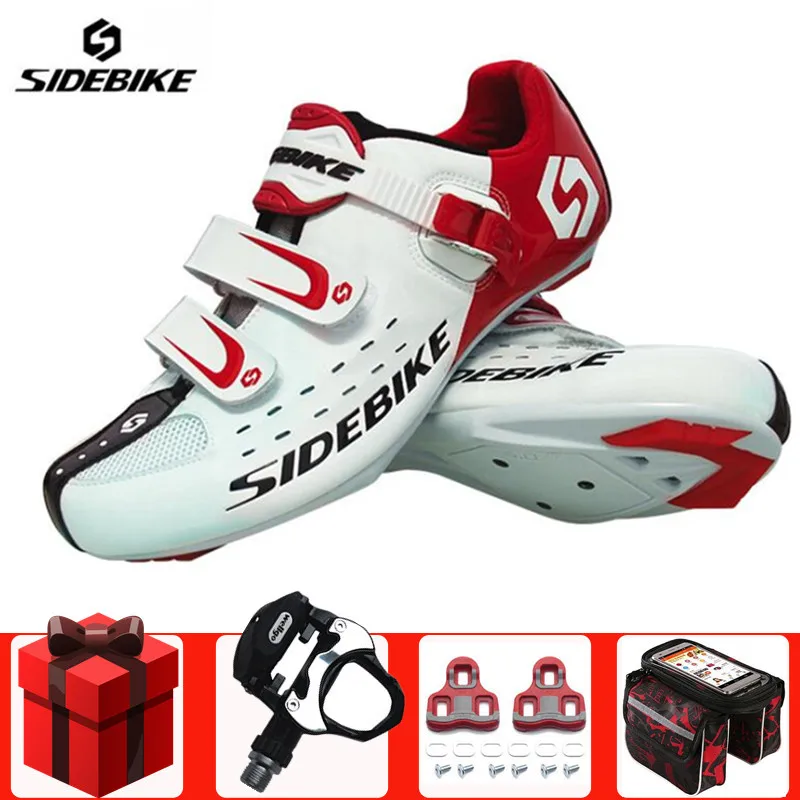 

Sidebike road Cycling Shoes Men add pedal set Self-Locking Breathable Bike Bicycle Road Racing Riding Shoes Sapatos De Ciclismo