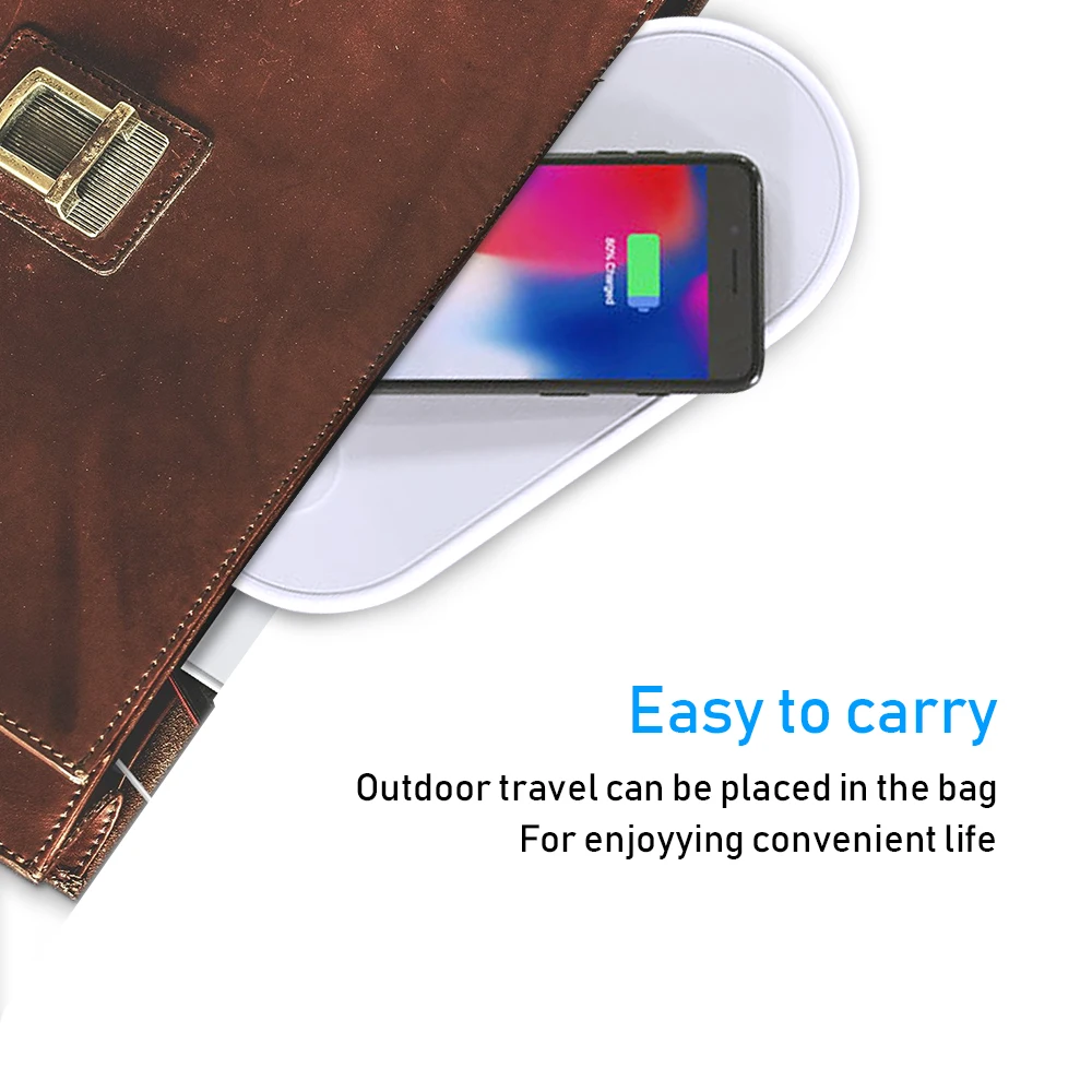 Portefeuille 3 in 1 10W 7.5W 5W 2.5W QI Wireless Fast Charger For iPhone X 8 Plus Samsung Apple Watch Charger Holder For Airpods (7)