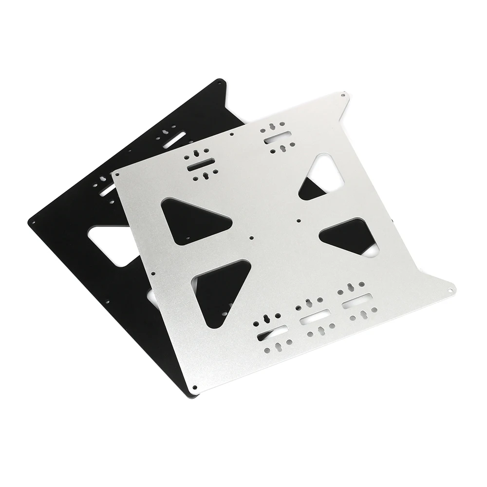 Placa de Prata Placa de Apoio para Prusa Peças de Impressora Alumínio Carruagem Anodizado Preta Atualização v2 Prusa i3 Cama Quente Faça Você Mesmo 3d y 8 Alumínio y carruagem anodizado placa de prata