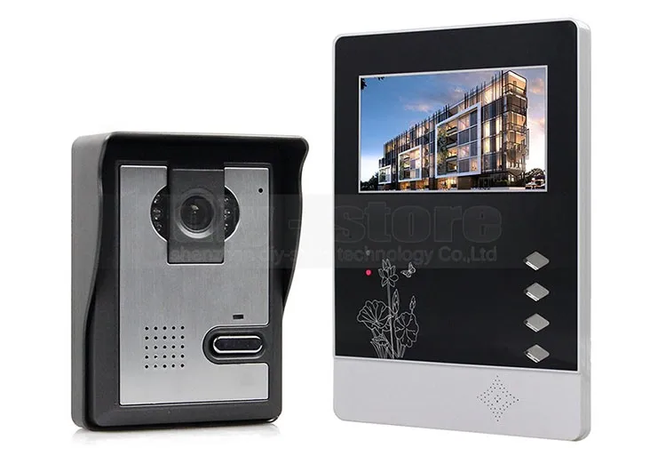 Diysecur 4.3 дюймов indoor Мониторы + 600 700tvline HD Камера ИК Ночное видение видео-телефон двери Видеодомофоны