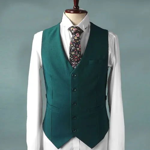 Description Picture 5 of itemGreen Fashion Tailored Wedding Men Suits Three Piece Custom Made Tuxedos Terno Masculino Man Blazer (Jacket+Pant+Vest+Tie)