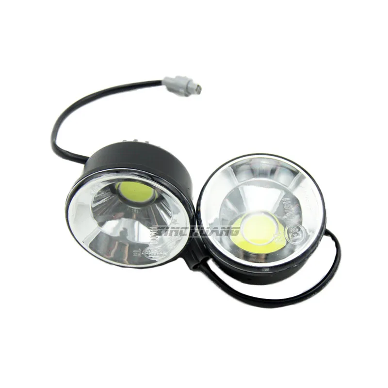 

1pair COB DRL daytime running light Fog light circular 12v universal new car-styling white free shipping