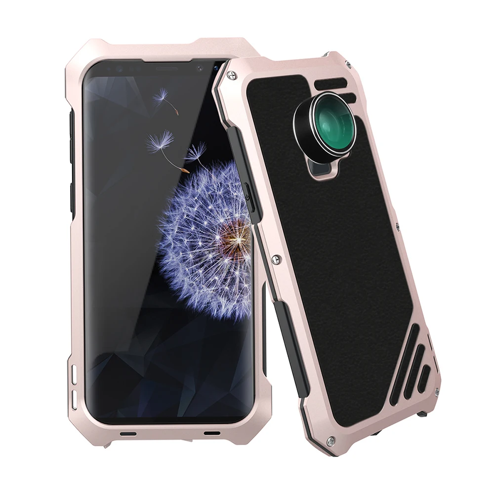 3 in 1 Back Fisheye Kits Wide Angle Macro Camera Lens Antiknock Waterproof Protective Case For Samsung S8+S9 plus S7 S7edge Case (1)