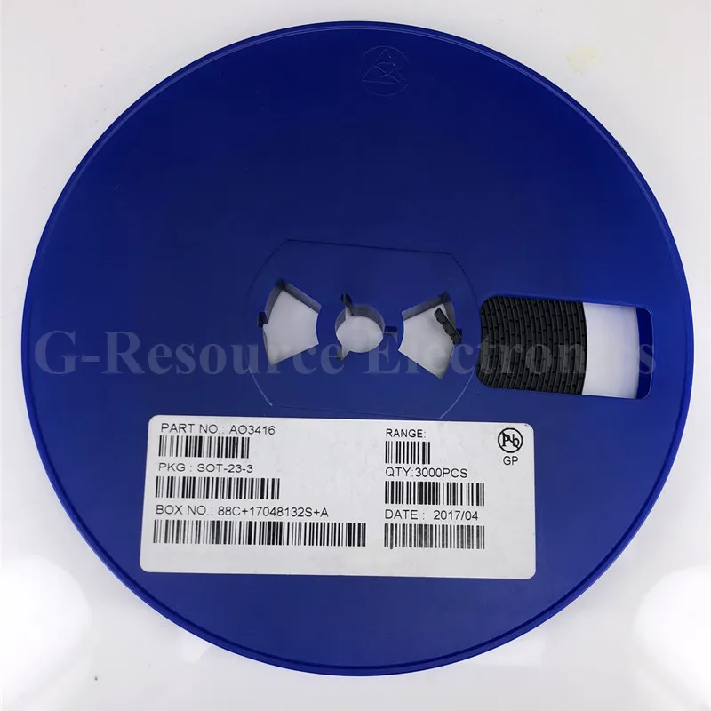 AO3416 SI2300 AE9T SOT-23 3416 N-Channel 20V 6.0A (Ta) 1.4W (Ta) SMD MOSFET Transistor 50 pcs