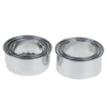 3 шт. портативный пельменей обертки формы круглый/в форме цветка тесто Режущий инструмент для кухни гаджеты из нержавеющей стали пельменей резак